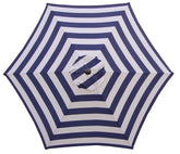 Seasonal Trends UM90BKOBD18/WT Umbrella, 2.5m/98.43 in H, 8.9 ft W Canopy, 8.9 ft L Canopy, Round Canopy